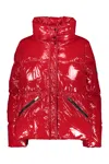 Herno Glossy Nylon Down Jacket In Red