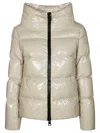 Herno Glossy Padded Cropped Jacket In Multi