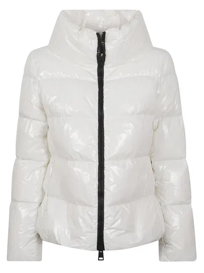 HERNO GLOSSY WHITE DOWN JACKET