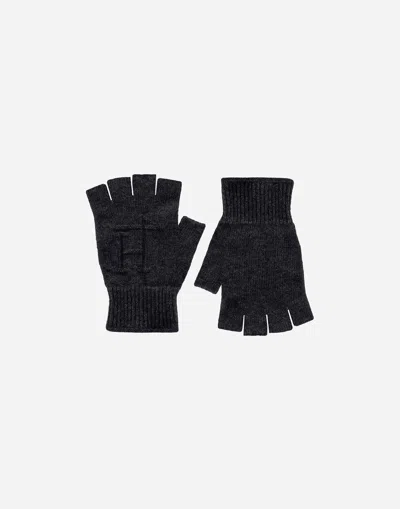 Herno Gloves In 100% Wool In Black
