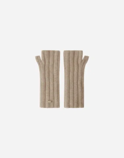 Herno Gloves In Pure Cashmere In White