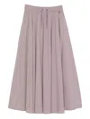 Herno Resort Drawstring Midi Skirt In Pink