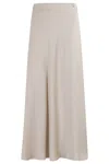 Herno Chantilly Midi Skirt With Elasticized Waistband In Gray