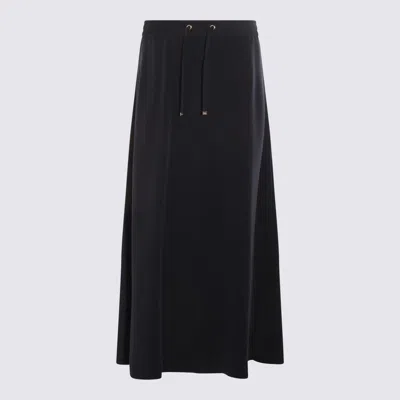Herno Midi And Knee Length Skirt With Drawstring In Black