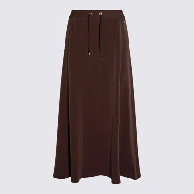 HERNO HERNO BROWN SKIRT