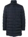 Herno Goose Down Padded Down Coat In Blue