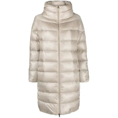 Herno Goose Down-filled Quilted Down Jacket In Neutral