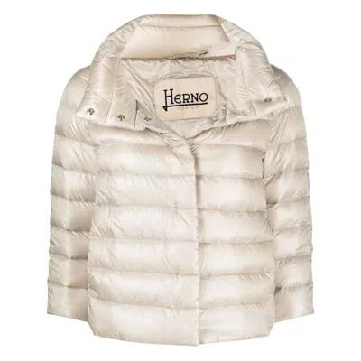 Herno Goose-down Padded Down Jacket In Animal Print