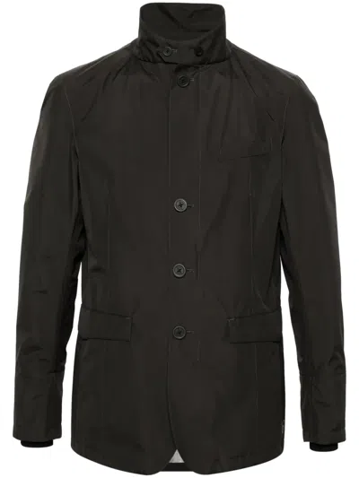Herno Gore-tex Button-up Jacket In Brown