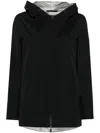 Herno Goretex New Paclite Zipper Cape In Black