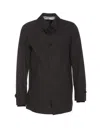 Herno Buttoned Lightweight Jacket In Grigio