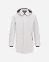 Herno Laminar Padded Carcoat In Gore-tex 2l In Ice