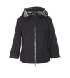 Herno Goretex New Paclite Zipper Cape In Black