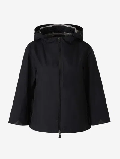 Herno Gore-tex Windbreaker Coat In Black