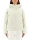 Herno Chalk Nylon Down Jacket In White