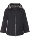 Herno Goretex New Paclite Zipper Cape In Black