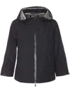 Herno Goretex New Paclite Zipper Cape In Black