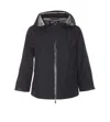 Herno Goretex New Paclite Zipper Cape In Black