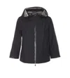 Herno Goretex New Paclite Zipper Cape In Black