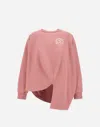 Shop Herno Gots Cotton Globe Sweatshirt In Salmon