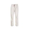 Herno Gray Elastane Casual Pants In White