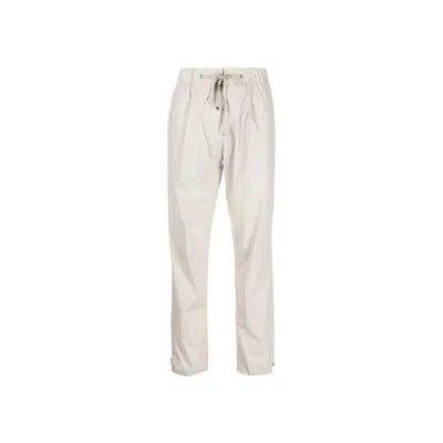 Herno Gray Elastane Casual Pants In White
