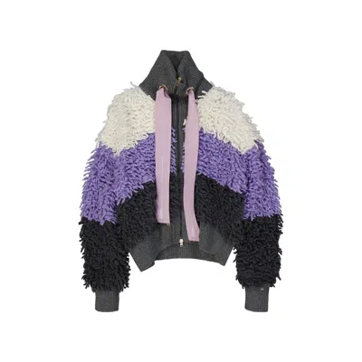 HERNO GRAY POLYAMIDE BOMBER