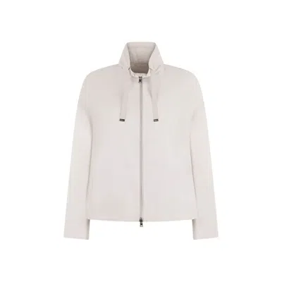 Herno Gray Polyamide Full-length Jacket In Multi