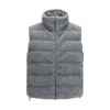 Herno Gray Polyester Sleeveless Jacket In Gray