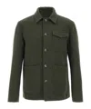 Herno Patch-pocket Button-fastening Shirt Jacket In Green