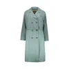 Herno Layered Trench Coat In Green