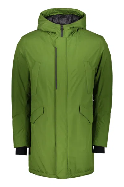 Herno Green Jacket With Adjustable Hood
