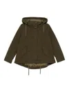 Herno Piumino Waxed Tech Cotton Hd In Green