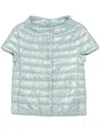 Herno Short-sleeve Jacket In Blue