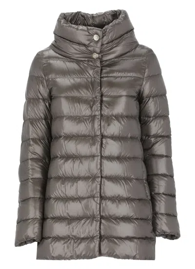 Herno Grey 200 G Ultralight Nylon Amilia Coat