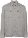 Herno Grey Shirt With Functional Pockets In Gray