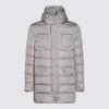 Herno Grey Down Jacket In Grey