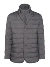 Herno Grey Down Jacket In Gray