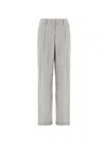 Herno Grey Modal Polyester Elastane Pants In Gray