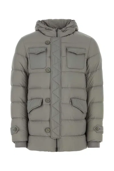 Herno Grey Nylon Down Jacket