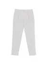 Herno Grey Pearl Polyester Pants In Gray