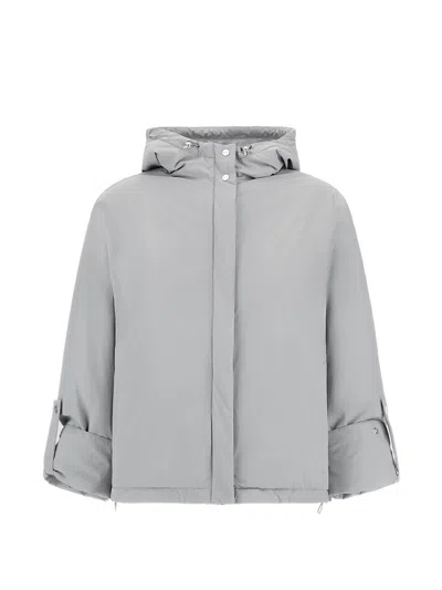 HERNO HERNO GREY POLYAMIDE ELASTANE TRAVEL JACKET