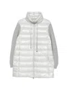 Herno Grey Polyamide Long Parka In White