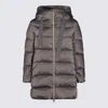 Herno Hooded Padded Coat In Anthracite