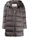 Herno Grey Quilted Jacket In Gray