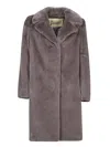 Herno Straight Hem Mid-length Coat In Grey