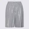 Herno Grey Viscose Shorts In Grey