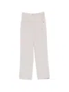 Herno Grosgrain-detail Slit-hem Trousers In White