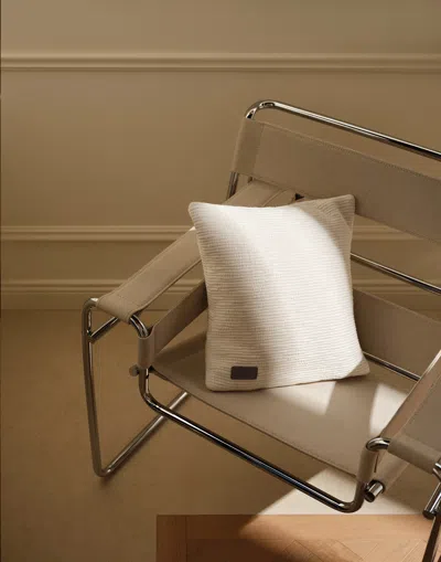 Herno Habita Bouclé Cushion In White