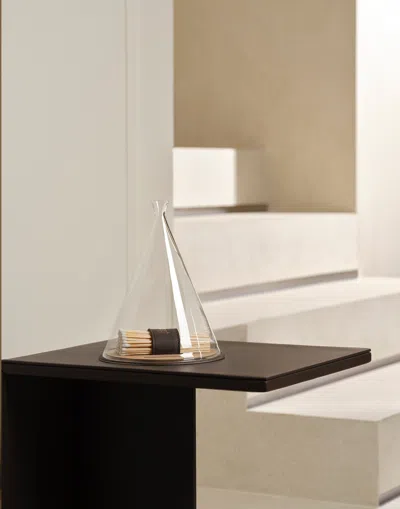 Herno Habita Glass Cloche With Matches In Transparent